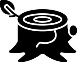 Stump Glyph Icon vector