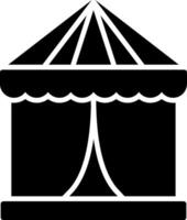 Tent Glyph Icon vector