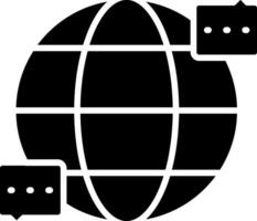 World Glyph Icon vector