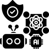 Algorithm Glyph Icon vector