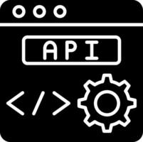 Api Glyph Icon vector