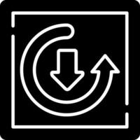 Update Glyph Icon vector