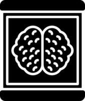 Brain Glyph Icon vector