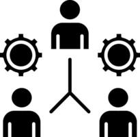 Team Glyph Icon vector
