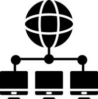 Computer Networks Glyph Icon vector