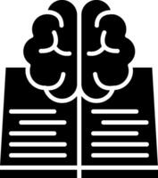 Learning Glyph Icon vector