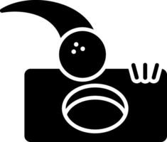 Hole In One Glyph Icon vector