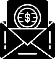Mail Glyph Icon vector