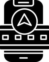 Navigation Glyph Icon vector