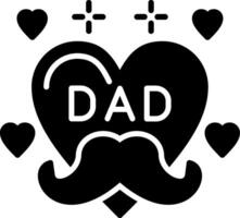 Heart Glyph Icon vector