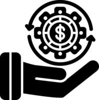 Monetary Glyph Icon vector