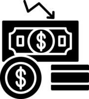 Decrease Glyph Icon vector