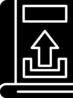 Upload Glyph Icon vector