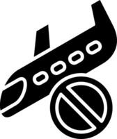 Do Not Disturb Glyph Icon vector