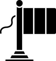 Chad Flag Glyph Icon vector