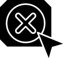 Click Glyph Icon vector