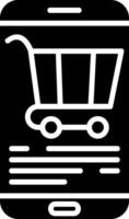 Ecommerce Glyph Icon vector