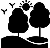 Forest Glyph Icon vector