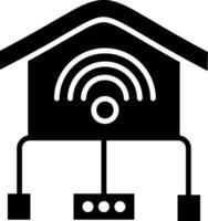 Local Network Glyph Icon vector