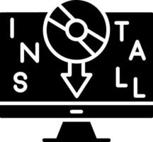 Install Glyph Icon vector