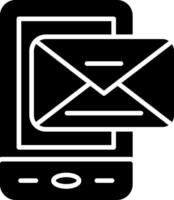 Mail Glyph Icon vector