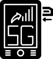 Mobile Glyph Icon vector