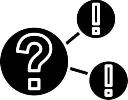 Questions Glyph Icon vector