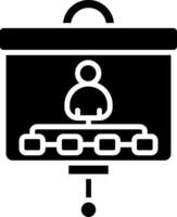Team Management Glyph Icon vector