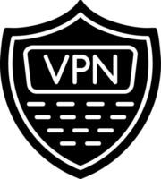 Vpn Glyph Icon vector