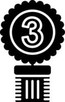 3rd Prize Glyph Icon vector