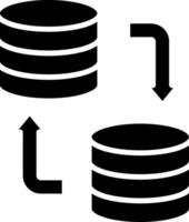 Data Collection Glyph Icon vector