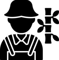Gardener Glyph Icon vector