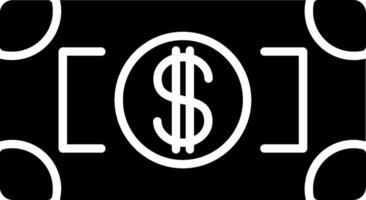 Money Glyph Icon vector