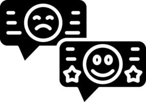 Feedback Glyph Icon vector
