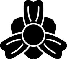 Lily Glyph Icon vector