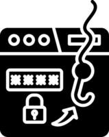 Phishing Glyph Icon vector