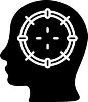 Target Glyph Icon vector