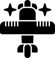Plane Glyph Icon vector