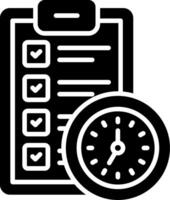 Check List Glyph Icon vector