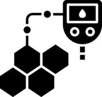 Molecule Glyph Icon vector