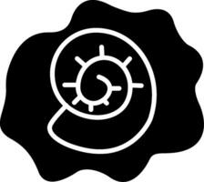 Fossil Glyph Icon vector