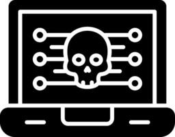 Malware Glyph Icon vector