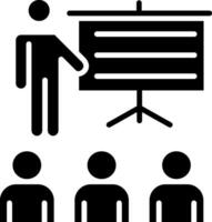 Presentation Glyph Icon vector