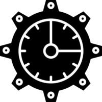Time Management Glyph Icon vector