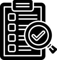 Checklist Glyph Icon vector