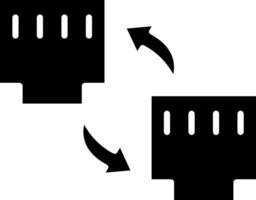 Connection Glyph Icon vector