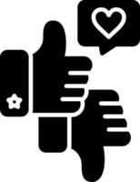 Feedback Glyph Icon vector