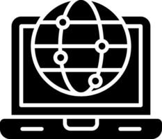 Internet Glyph Icon vector