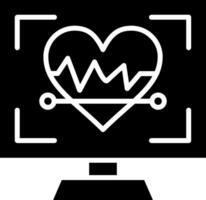 Monitoring Glyph Icon vector