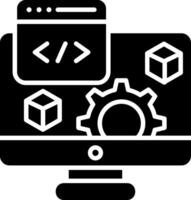 Software Glyph Icon vector